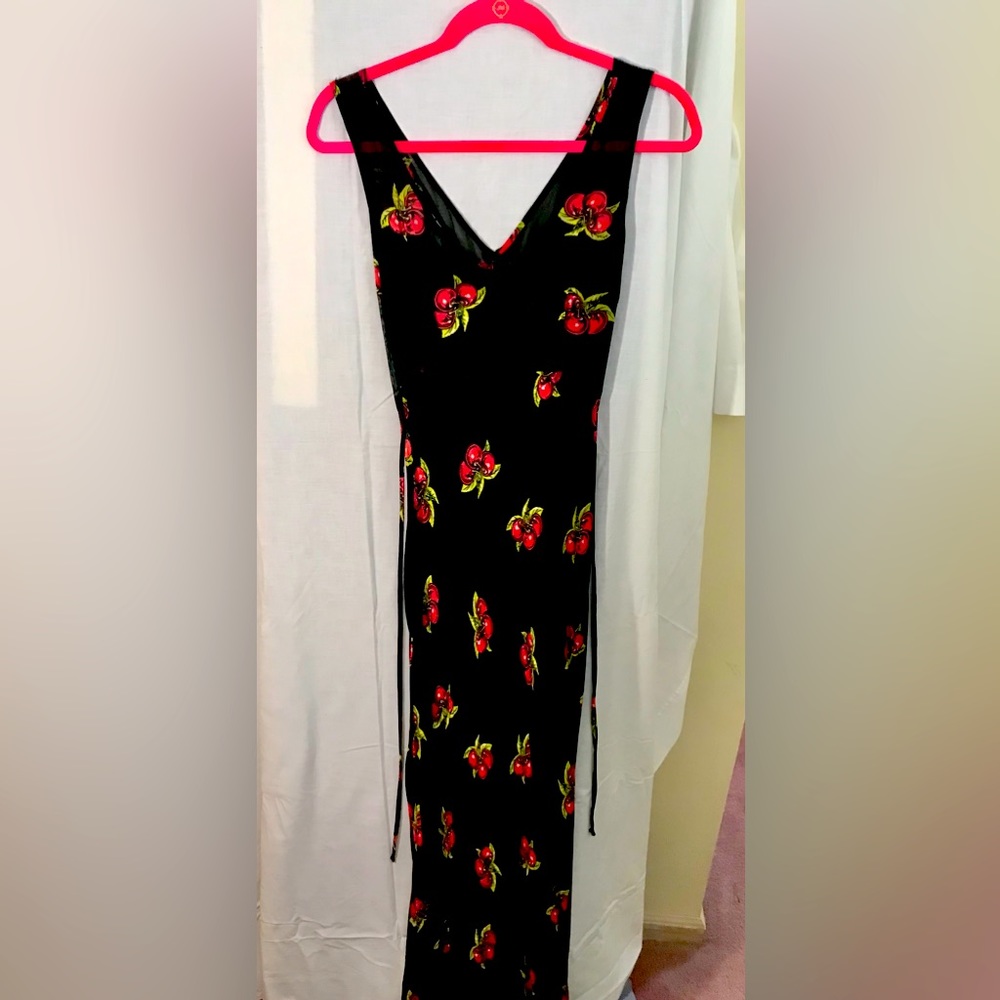 Vintage Betsey Johnson Cherry Dress. Size Large. Sexy and form fitting.